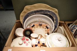 A Royal Worcester 'Summerfield' tureen, six British Airways saucers having a small geometric design,
