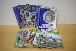 1970's and later Football Programmes, 1971 Manchester City V Manchester United x2, Preston North End