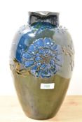 A fine and attractive studio pottery ovoid vase signed by Sir Edmund Elton, known as Elton Ware