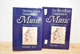 Music. Arnold, Denis - The New Oxford Companion to Music. Oxford University Press, 1983. In two
