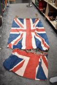 A small selection of vintage Union Jack flags and bunting.