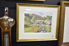 A water colour print, 'Sykes Fell', limited edition 2/850, signed bottom right, 39cm x 32cm