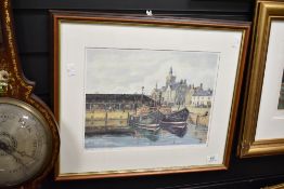 After G. Watt (British) print, 'Old Fish Market Frasebourgh', signed bottom right and dated 1997,
