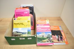 A small assortment of Ordance Survey maps to include Howgill Fells, North York Moors and Banff and