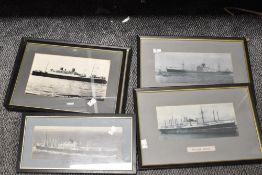 A vintage print of MV.Otaio N.2.S. Co, sold together with various other prints, to include MV.Essex,
