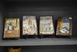 A Delft porcelain peace plate having impressed mark for 29 April 1945, h20cm, sold together with 3