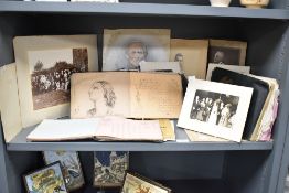 A group of 19th / early 20th century photo albums, sold together with a 1932 News of The World
