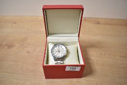 A Seiko Chronograph 1000m wristwatch, the silver dial having baton numerals and three subsidiary