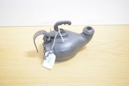 A.G.Wells & Co Cast Iron Strength and Durability Single Torch Lamp No 5, length 16cm