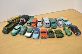Playworn Dinky and Corgi Die-casts, includes 156 Rover 75, 150 Rolls Royce Silver Wraith, 192 Desoto