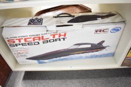 A Mayhem Stealth Speed Boat, ultra fast radio controlled in original box