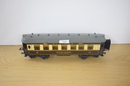 Hornby Tin Plate ) Gauge Pullman Coach Loraine, in traditional livery