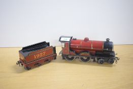 Bassett-Lowke Electric three rail 0 gauge BR 4-4-0 Loco & Tender Duke of York 1927, in traditional