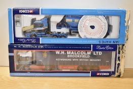 Two Corgi 1:50 scale Limited Edition Diecast, CC12801 Scania T-Cab Feldbinder Tanker- Ian Hayes