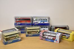 Ten Corgi die-cast Buses, 91907 SAS, 91909 Finnair, 91913 Voyager, 91914 Speedlink, 91848 & 91849