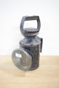 BR (M) Railway Hand Oil Lamp having tri colour lences