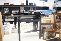 Model Boat hand built by Renowned Model Builder Allan Miller, plastic, Thunder Tiger Naulantia 86,