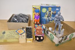 Vintage Toys, Aurora The Mummy plastic kit unmade, Aurora The Mumy made up model, Aurora Phantom o