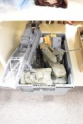 Plastic kit built Military Vehicles including Tanks, Jeeps etc