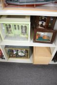 Wooden hand made Diorama's, Art Gallery, Tedy Bears Picnic, The Hat Box and two smaller internal