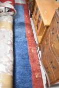 A modern Gabbeh style carpet runner, approx. 270 x 76cm