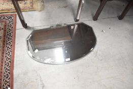 A vintage wall mirror, width approx. 67cm