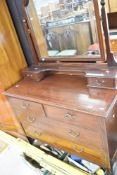 An Edwardian mahogany dressing table approx. 106cm