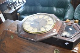 An American style wall clock, key named Ansonia