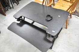 A flexispot folding work station, useful addition to any office as allows you to stand up working