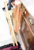 Two artists easels
