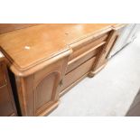 A Victorian stripped sideboard, width approx. 148cm