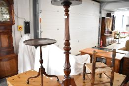Two reproduction occasional wine tables