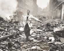 After Fred Morley (British 1925-2013) reproduction monochrome photographic print 'Delivery after