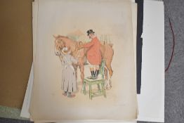 After Frank Algernon Stewart (British 1877-1945) a set of eight coloured lithographic hunting themed