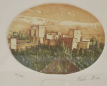 Ubaldo Hernandez (20th/21st century) a pair of limited edition prints 'Torre de la Vela' and '