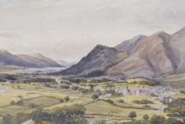 Local interest* E.J Woollett (British 19th century) three local scene watercolours 'Grassmere,