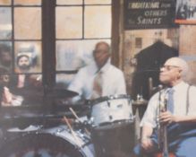 Photographer unknown, a group of three photographic prints, American Jazz musicians, two being in