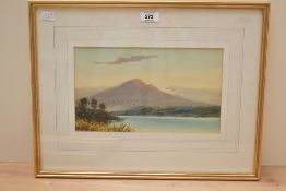 Tom Williams (20th century) a pair of Scottish loch scene watercolours, signed lower left and