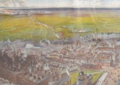 After John Syer (British 19th century) colour chromolithograph print, Manchester and The Ship canal,