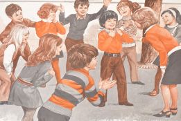 A group of eight 1970's French 'MDI Editions' educational posters, collated on to four double
