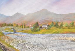 Local interest* Bernard Griffin (20th century) oil on board 'Borrowdale' signed and dated 99 lower