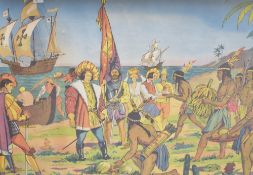 After Sandro Botticelli (c. 1445-1510) colour print of detail from 'Venus and the Three Graces