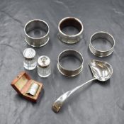An Elizabeth II silver medicine spoon, marks for Sheffield 1960, maker Viner's Ltd, along with