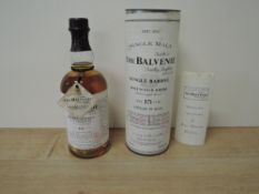The Balvenie Single Barrel Malt Scotch Whisky, In Cask 25.4.78, Bottling Date 30.4.99, Cask No 4730,
