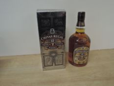 Chivas Regal 12 Year Old Premium Blended Scotch Whisky, dated 2005, 40% vol, 1 Litre, in card box