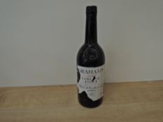 Graham's 1977 Vintage Port, bottled 1979, 75cl, strength missing from label as label damaged, 1