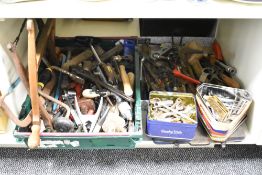 An early 20th century beech wood bow saw having impressed mark for 'E.T.R & L', L41cm, sold together