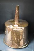 A copper ale funnel, h38cm