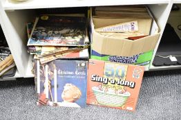 A quantity of 12' records, to include 50 'Swing-A-Long' Sing-A-Long favourites, Christmas Carols