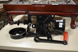 A Spong Coffee Mill having impressed mark 'Made In England', h20cm